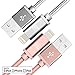 LAX iPhone Charger Lightning Cable - MFi Certified Durable Braided Apple Lightning USB Cord for iPhone 11/11 Pro Max/XS Max/X/iPad, iPod & More 2 Pack
