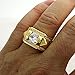 Ahappy-18k Gold filled MEN'S WEDDING ENGAGEMENT RING BAND R245 (9)