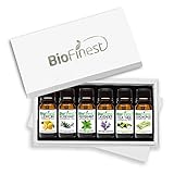 Biofinest Top 6 Essential Oils - Premium Aromatherapy Gift Set - 100% Pure Therapeutic Grade - FREE E-Book - Basic Sampler 6/10ml (Lavender, Tea Tree, Rosemary, Lemongrass, Lemon, Peppermint)