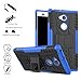 Sony Xperia XA2 Ultra Case,Mama Mouth Shockproof Heavy Duty Combo Hybrid Rugged Dual Layer Grip Cover with Kickstand for Sony Xperia XA2 Ultra 6.0 Inch 2018 (with 4 in 1 Packaged),Blue