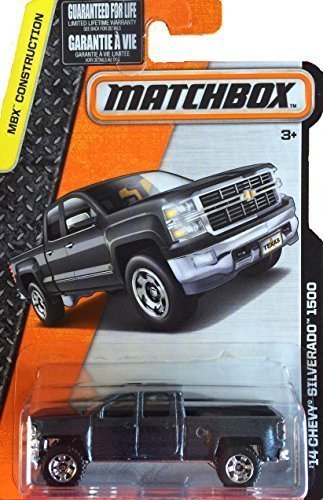 Matchbox, 2016 MBX Construction, 2014 Chevy Silverado 1500 [Dark Gray]