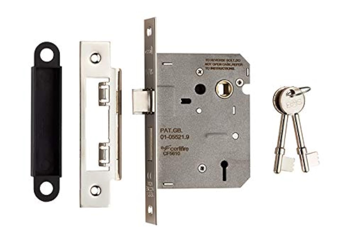 Carlisle Brass LSE5330NP/BP Sash Lock, Polished Nickel, 3 inch