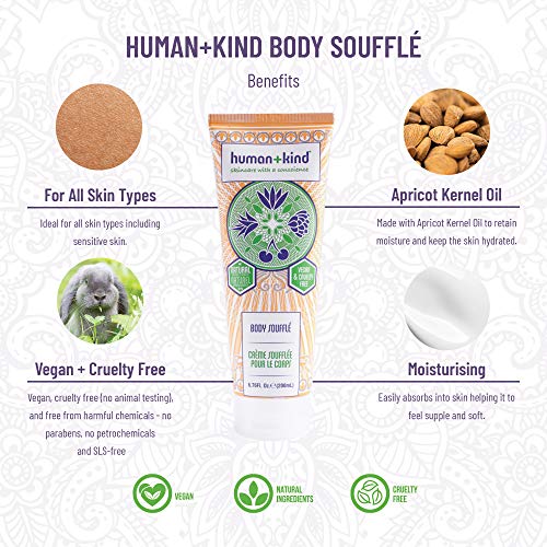 Human+Kind Body Souffle Light, Fluffy Skin Conditioner for Hydrating