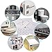 AUSTOR 360 Pieces Bumper Pads Clear Rubber Feet 9 Sizes