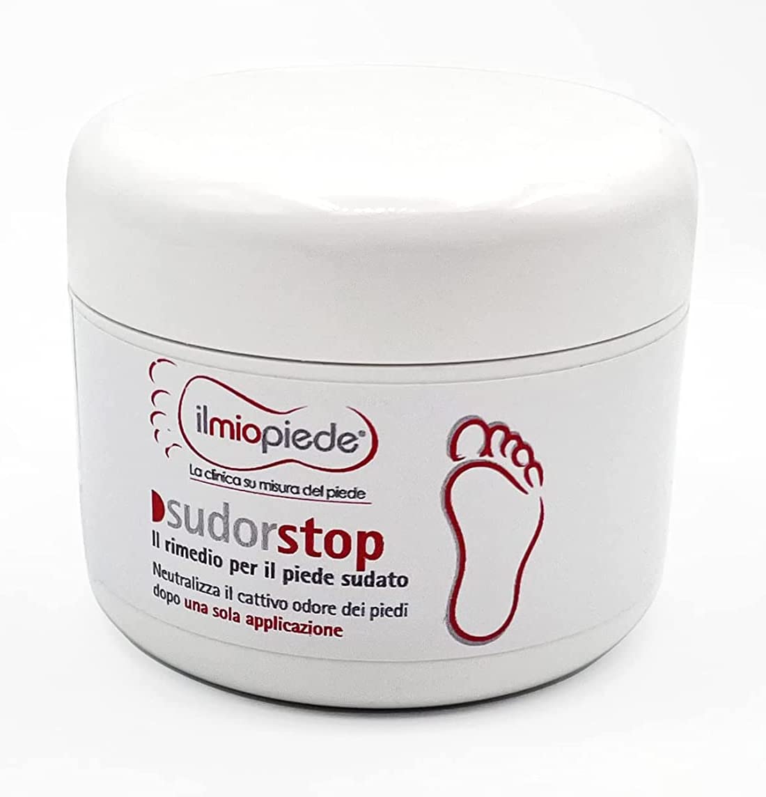 Sudorstop. Natural cream against sweating and foot odor. Results from the first application.