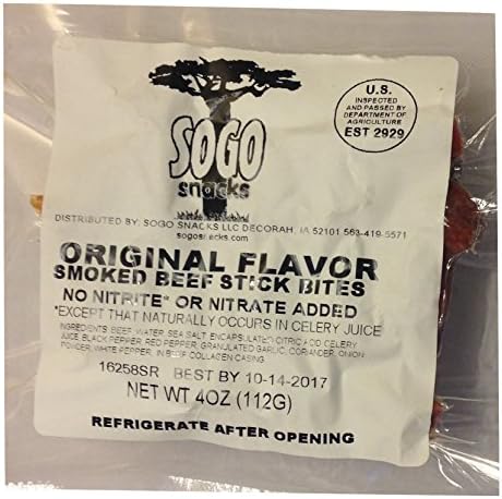 100% Grass-Fed, Paleo Friendly Beef Bites: MSG, Gluten and Soy Free, Never Given Antibiotics or Hormones (Original, 4-oz Beef Bites, 10-Count)
