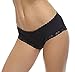 E-Laurels Lace Midnight Bow-Tie Panties Women Underwear (XL, Black)