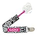 BooginHead Baby Newborn PaciGrip Pacifier Clip, Black Flourish Black/Pink