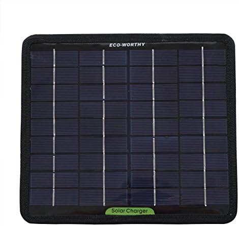 12 Volts 5 Watts Portable Solar Panel Power Battery Charger Backup for Car Motor Power