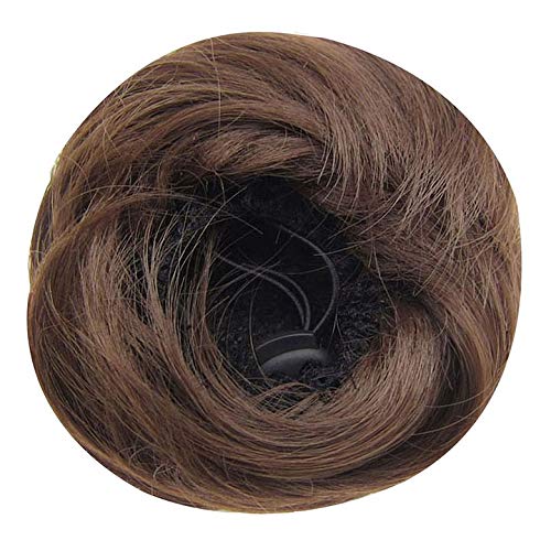 8 Medium Chestnut Brown Prettywit Scrunchie Scrunchy Bun Up Do
