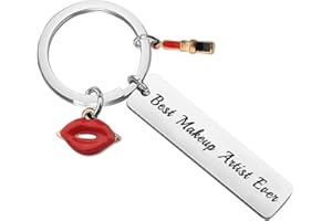 WSNANG Best Makeup Artist Ever Keychain Makeup Artist Gift Beauty Salon Gift for Woman