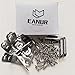 L Bracket Corner Brace Set Stainless Steel EANUR Premium Connector Right Angle Bracket Fasteners 20pcs and 80 pcs Screws