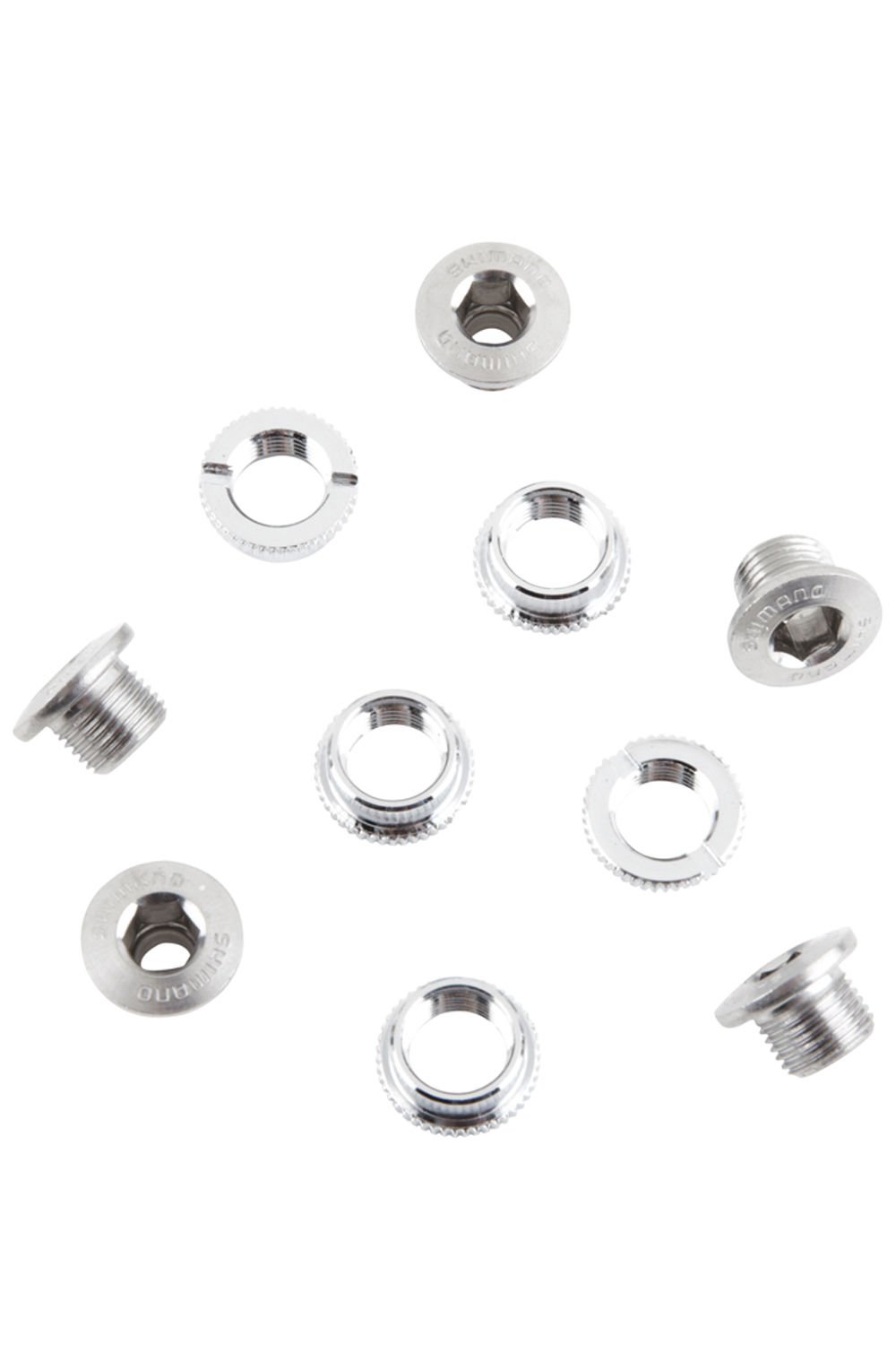 Shimano Spares FC-7710 chainring bolts M8 x 6 mm (set of 5), One Size, Y16S98010