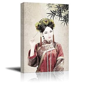 Chinese Classical Beauty Painting Wall Bedroom Living Room