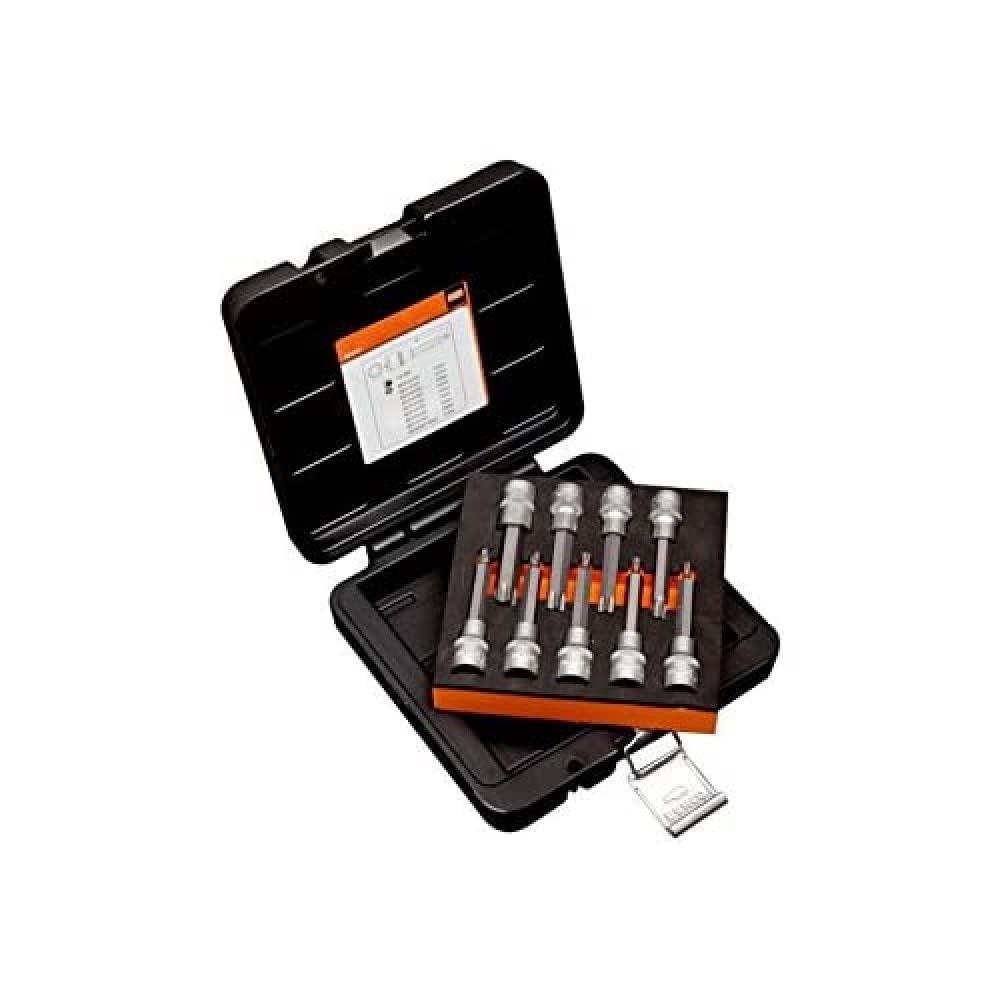 Bahco BE5101 Bit Set for Torx-Tr Screws, 0 V, Multi-Colour, 1/2-Inch