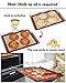 Silicone Baking Mats Stick Non-Slip Washable Reusable Heat-Resistant BPA Free and LFGB Certified Approved,Set of 3, Food-Grade, Brown and Red