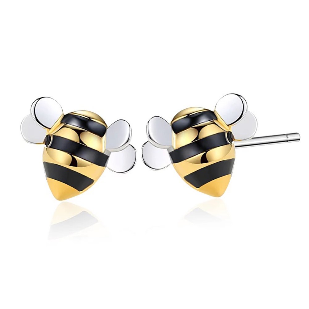 Helen de Lete Little Bee 925 Sterling Silver Jewellery Set with Earrings