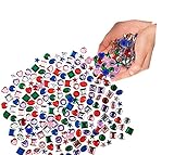 PlayO Self Adhesive Craft Jewel Stickers - 500 Pieces Bulk Adhesive Back Shimmering Craft Jewels for Crafts Supplies and Jewel Decorations