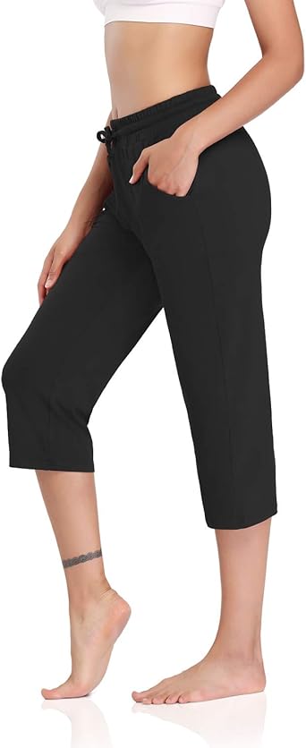 loose yoga capris