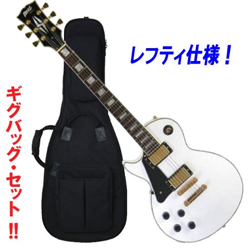 当店限定販売 レフトハンド 左利き用 さらに ギグバッグ付 Blitz By B019swu78a レフティ仕様 Ariaproii Blp Cst Lh Wh ホワイト アリアプロ2 レスポールカスタムタイプ エレキギター エレキギター Blog Valoreimoveis Com Br