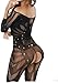 WOOPOWER Lingerie for Women Crotchless Fishnet Bodystocking, Stretch Mesh Bodysuit