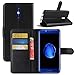 DOOGEE BL5000 Case, Fettion Premium PU Leather Wallet Flip Phone Protective Case Cover with Card Slots and Magnetic Closure for DOOGEE BL5000 Smartphone (Wallet - Black)