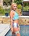 iHeartRaves Metallic Booty Shorts for Women - Shiny Dance Rave Bottoms (Silver, Large)