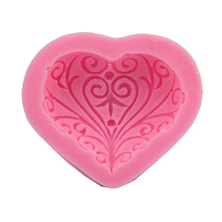 Fliyeong Premium Herzform Silikon Fondantform Handgemachte Seifenform