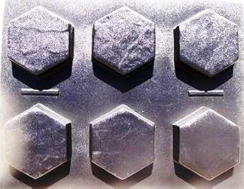 6 Hexagon Molds Make 9 X 9 X 2 5 Thick Driveway Or Patio Pavers