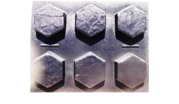 6 Hexagon Molds Make 9 X 9 X 2 5 Thick Driveway Or Patio Pavers