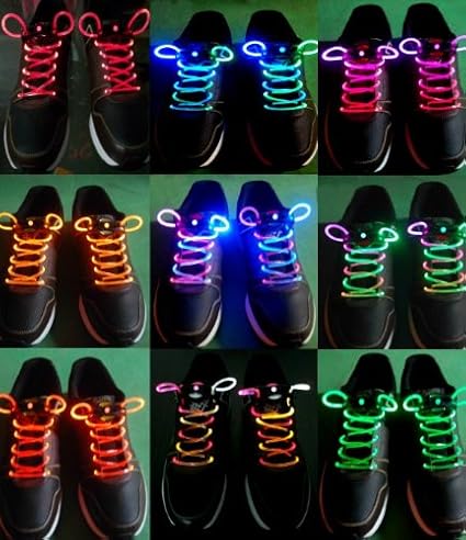 Amazon 靴の紐を光る靴紐に変えるだけ 夜道の安全灯 防犯 ランニングにも 光る靴紐 Led靴紐 1本 カラー指定はできません ホーム キッチン 通販