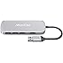 HooToo Ultra Slim 4-Port USB 3.0 Hub (5Gbps Transfer Speed, Anodized Alloy, Compact, Lightweight, For Mac and Windows OS) - Silver