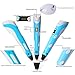 3D Printing Pen for Kids,Juboury JBY-II 3D Drawing Pen with LCD Temperature Display for Model Printing,Art Design,DIY and Crafts Drawing--Compatible with 1.75mm ABS and PLA Filament (Blue)
