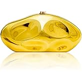 Twievo Acrylic Clutch Purse for Women Formal Evening Bag Shell Shape Clutch Handbags with Chain for Party Wedding Prom