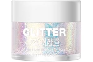 KIMIEYE Holographic Body Glitter Gel, Ultra Fine Glitter Gel for Face, Hair, Body, Nail, Eyeshadow, Long Lasting Waterproof Laser Glitter Gel Festival Party Rave Accessories for Women, 1.35 oz (#2 Pink)