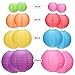 Kohree 16Pcs Colorful Paper Lanterns Decorative(Multi-Color, Size of 4