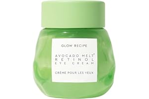Glow Recipe Avocado Retinol Eye Cream for Wrinkles - Overnight Under Eye Cream for Dark Circles, Firming & Brightening Dull, Puffy Eyes - Time Release Niacinamide & Caffeine Eye Cream (15ml)