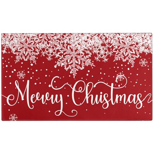 Xsinufn Merry Christmas Door Mat Outdoor