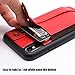 TOOVREN iPhone X/Xs Wallet Case Phone Lanyard Neck Strap iPhone Xs / 10 Protective Case Cover with Stand Leather PU Card Holder Adjustable Detachable iPhone Lanyard for Anti-Theft and Activity Red