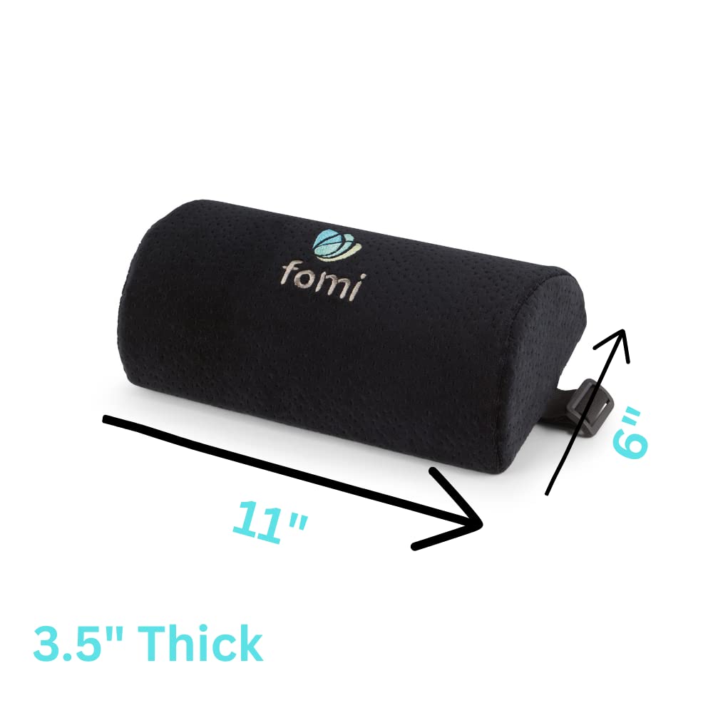 FOMI Extra Thick Coccyx Seat Cushion and Back Support Combo | Large Memory Foam Seat Pad and Lumbar Pillow for Car, Office, Gaming Chair, Wheelchair | Sciatica, Tailbone Pain Relief