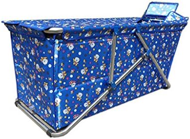 Cqq bathtub Folding Bath Tubing Bucket Free Inflatable Thickening Warm And Warm Adult Bath Bath ( Color : B )