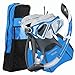U.S. Divers Admiral 2 LX Mask/Island Dry LX and Trek Snorkeling Set, Cobalt Blue, Medium (7-10)