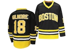 ZHOUGO Happy Gilmore Jersey #18Adam Sandler: 1996 Movie Ice Hockey Jersey for Halloween Hip Hop Party Sports Clothing