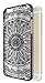 Iphone 6s Case, Iphone 6 Case, Henna Baroque Totem Paisley Damask Mandala Floral Dream Catcher Hybrid PC Cover Case for Iphone 6s / 6 (Black)