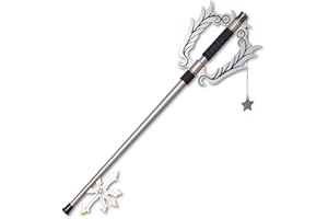 ZKBWFLA Carbon Steel sora KingdomHearts Keyblades White/Black/Yellow Key Real Metal About 34 inches Prop for Cosplay