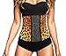 Ann Chery Women's Faja Clasica Animal Print Workout Waist Cincher, Yellow, Medium/34