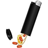 Nouiseuns Pocket Safe Diversion Safe Lighter &ndash; Secret Storage Compartment for Jewelry, Cash, Pills &ndash; Hidden Pocket Safe Stash Container That Looks Like a Real Lighter for Home &amp; Travel