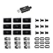 diymore Micro USB Type B Male Plug Connector Kits with Plastic Cover for DIY (10PCS)
