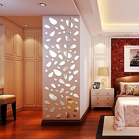 Amazon Com Gogil 12pcs Set 3d Diy Wall Sticker Decoration Mirror