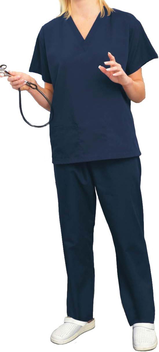 Simon Jersey Men's Lightweight Hospital Medical Scrub Set